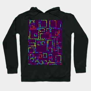 Rainbow Blocks on Plum 5748 Hoodie